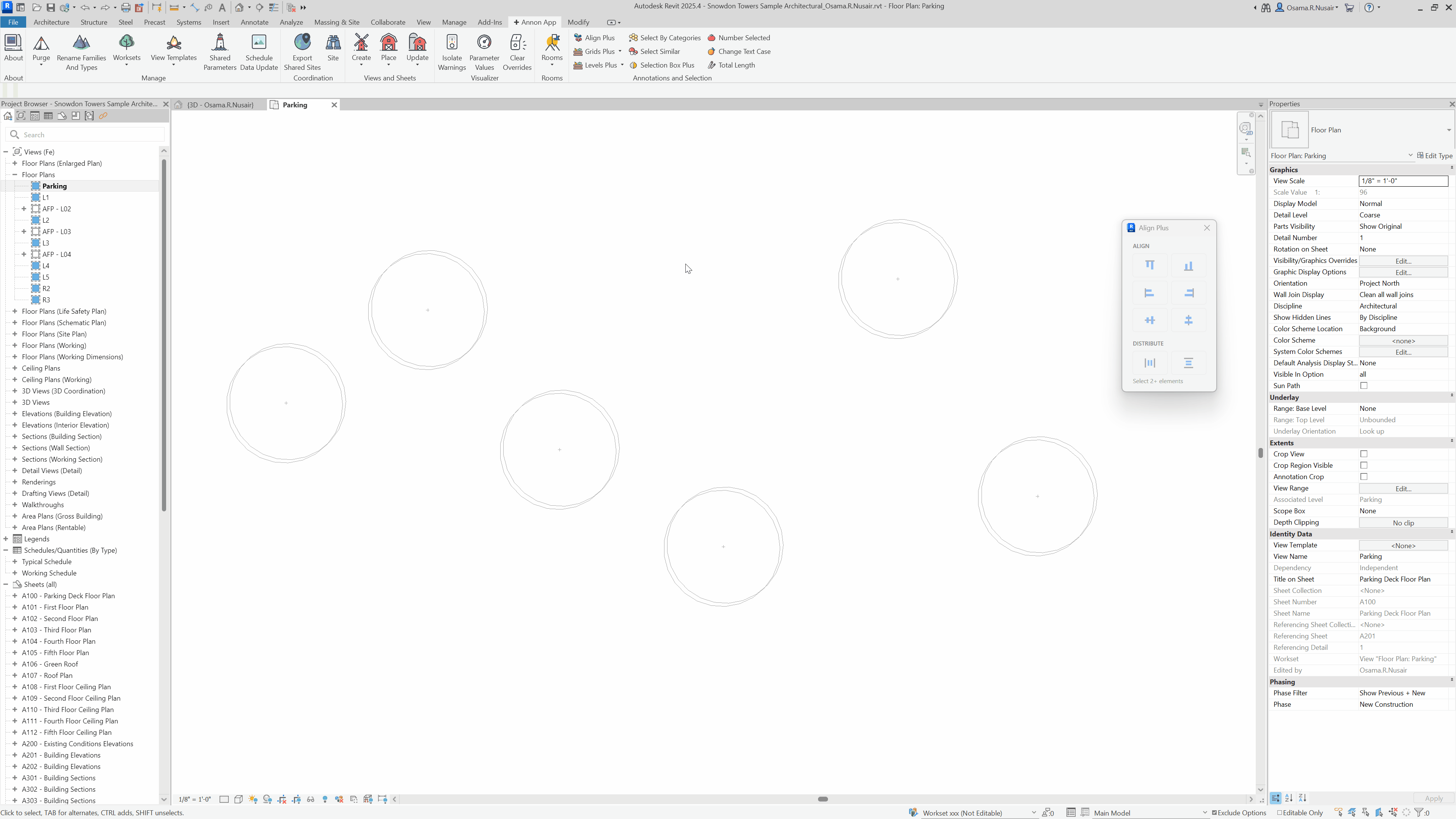 Align Plus aligning and distributing selected elements
